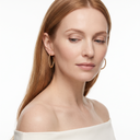Perlée Beaded Hoop Earrings