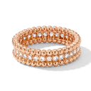Perlée 1 Row Pavé Beaded Ring