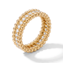 Perlée 1 Row Pavé Beaded Ring