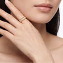 Perlée 1 Row Pavé Beaded Ring