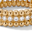 Perlée 1 Row Pavé Beaded Ring