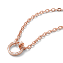 Rose Tone Pavé Juste Un Clou Link Necklace