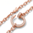 Rose Tone Pavé Juste Un Clou Link Necklace