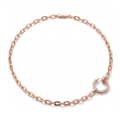 Rose Tone Pavé Juste Un Clou Link Necklace