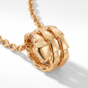 Serpenti Viper Coiled Snake Pendant Necklace