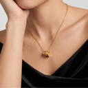 Serpenti Viper Coiled Snake Pendant Necklace