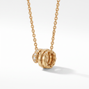 Serpenti Viper Pavé Coiled Snake Pendant Necklace