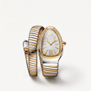 Serpenti White Dial Demi Tubogas Double Wrap Watch