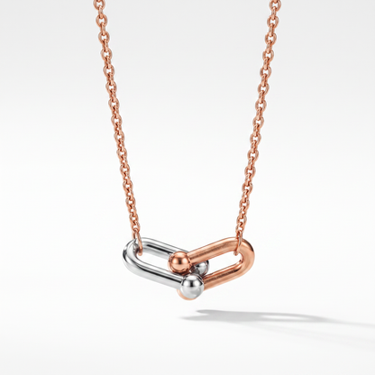 Small HardWear Two Tone Link Pendant Necklace