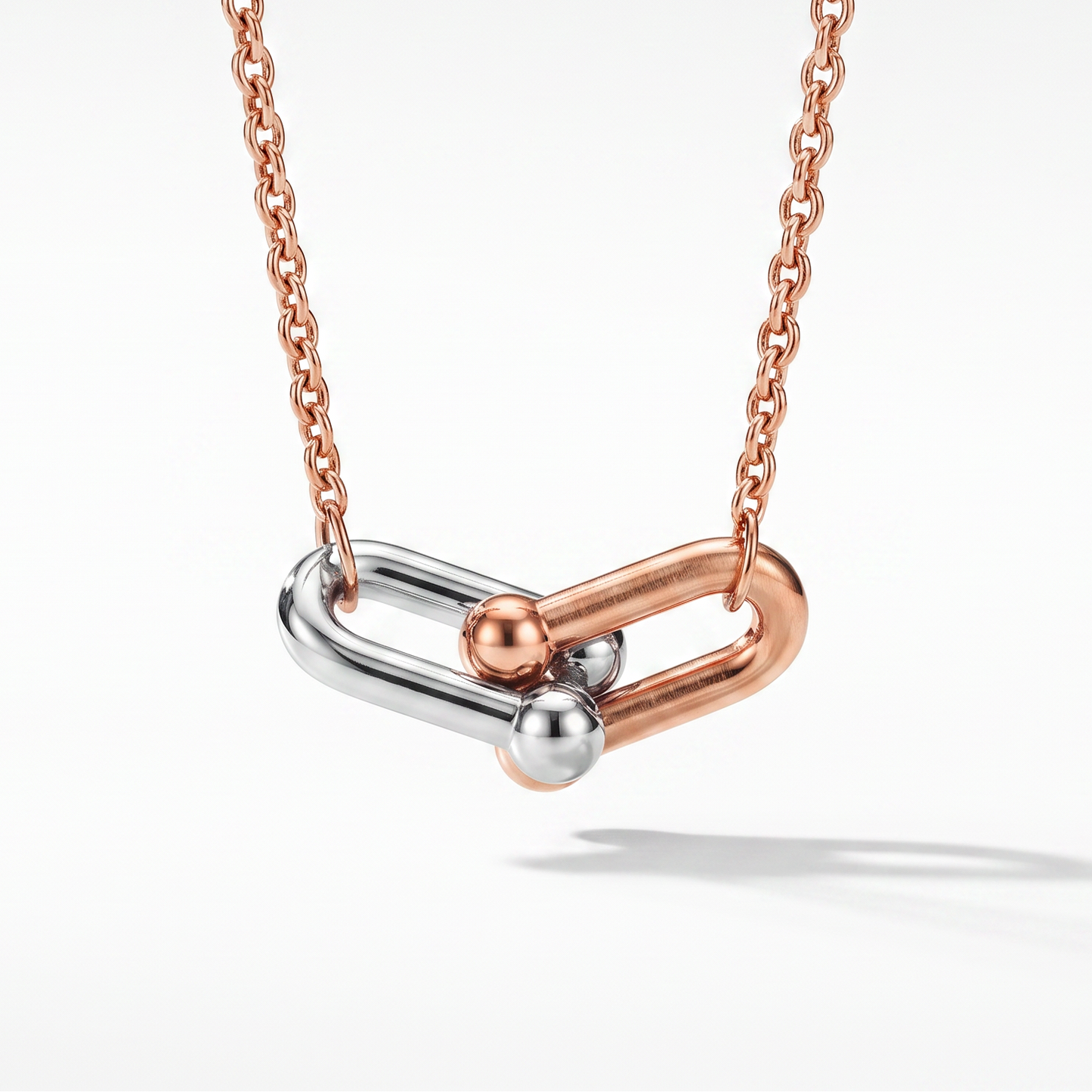 Small HardWear Two Tone Link Pendant Necklace