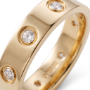Small Love 8 Diamonds Wedding Ring