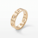 Small Love 8 Diamonds Wedding Ring