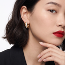 Small Trinity Pavé Earrings