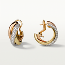 Small Trinity Pavé Earrings