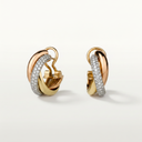 Small Trinity Pavé Earrings