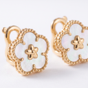 Spring Lucky Alhambra Blossom Motif Earrings