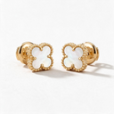 Sweet Alhambra Clover Mother of Pearl Studs Earrings