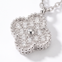 Sweet Alhambra Diamond Clover Pendant Necklace
