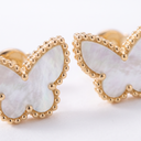 Sweet Alhambra Pearl Butterfly Earrings