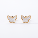 Sweet Alhambra Pearl Butterfly Earrings