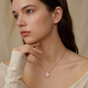 Sweet Alhambra Pink Clover Necklace
