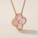 Sweet Alhambra Pink Clover Necklace