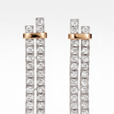 T Edge Diamond Drop Earrings
