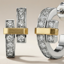 T Edge Hoop Earrings