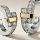 T Edge Hoop Earrings