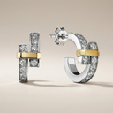 T Edge Hoop Earrings