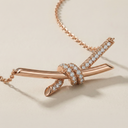 T Knot Pendant Necklace