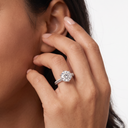 T Pavé Engagement Ring