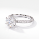 T Pavé Engagement Ring