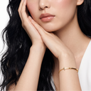 T Smile Curved Chain Bracelet