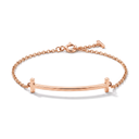 T Smile Curved Chain Bracelet