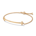 T Smile Curved Chain Bracelet