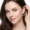 T T1 Paved Open Earrings