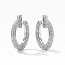 T T1 Paved Open Earrings