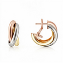 Trinity Hoop Earrings