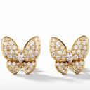 Two Butterfly Full Diamond Earrings