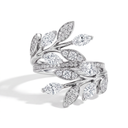 Victoria Full Diamond Vine Bypass Pavé Ring