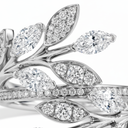 Victoria Full Diamond Vine Bypass Pavé Ring