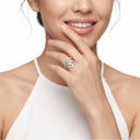 Victoria Full Diamond Vine Bypass Pavé Ring