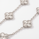 Vintage Alhambra 20 Motifs Style Fluted Clover Necklace
