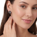 Vintage Alhambra Black Clover Earrings