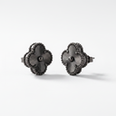 Vintage Alhambra Black Clover Earrings
