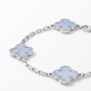 Vintage Alhambra Chalcedony Clover 5 Motifs Bracelet