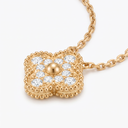 Vintage Alhambra Diamond Clover 1 Motif Necklace