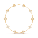 Vintage Alhambra Diamond Clover 10 Motifs Necklace