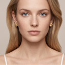 Vintage Alhambra Guilloche Clover Earrings